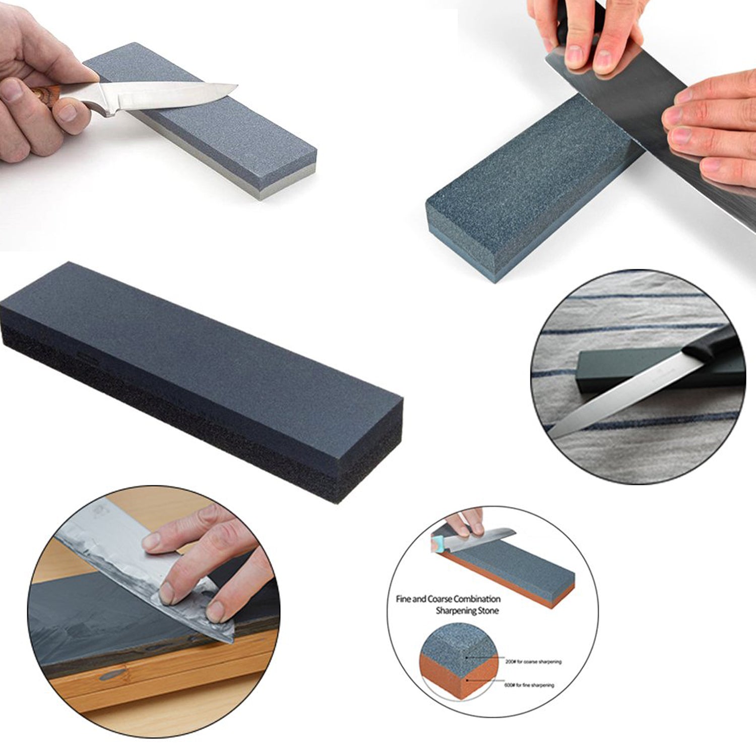 Robust sharpening stone for knives, scissors, and axes, high-density for reliable use. Robust sharpening stone for knives, scissors, and axes, high-density for reliable use.